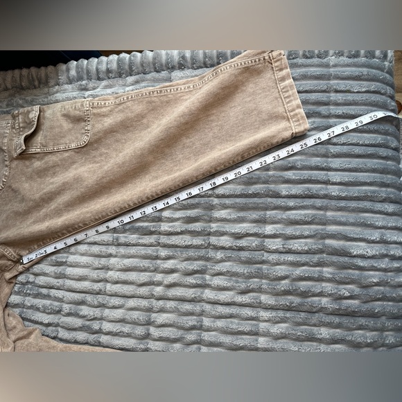 Gap acid wash tan elastic drawstring cargo cropped easy Jean - Picture 7 of 7